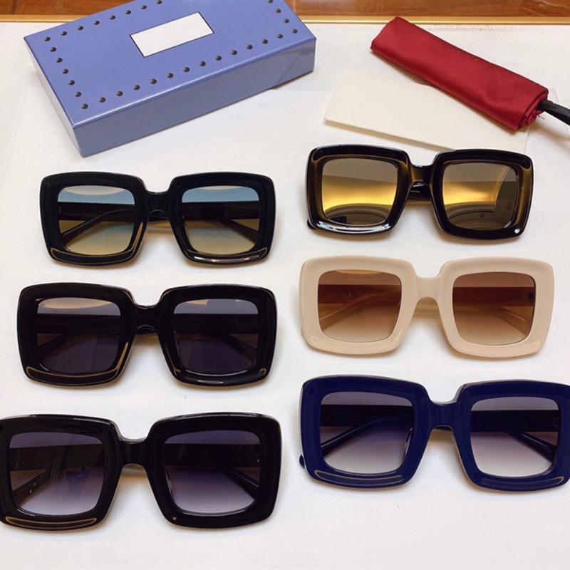 

Brand Designer Women's Sunglasses All-Black Sunshade Summer Sunglasses Square Frame Luxury Gift Box Ins1