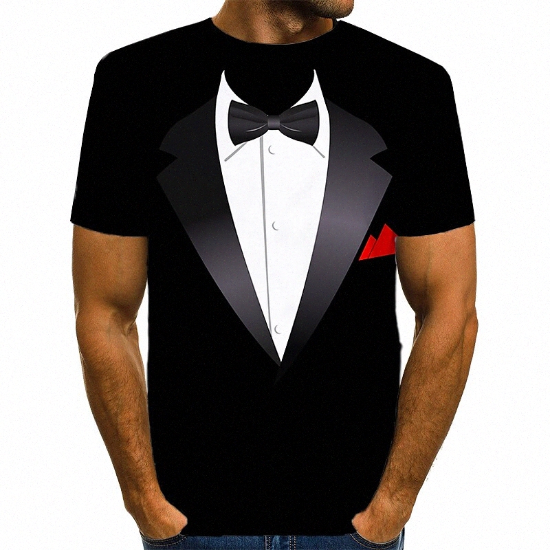 T-shirt Homme 3D Imprimer Graphic rond Daily imprimé quotidien Tops à manches courtes Basic exagéré Bleu noir rouge H2DC #