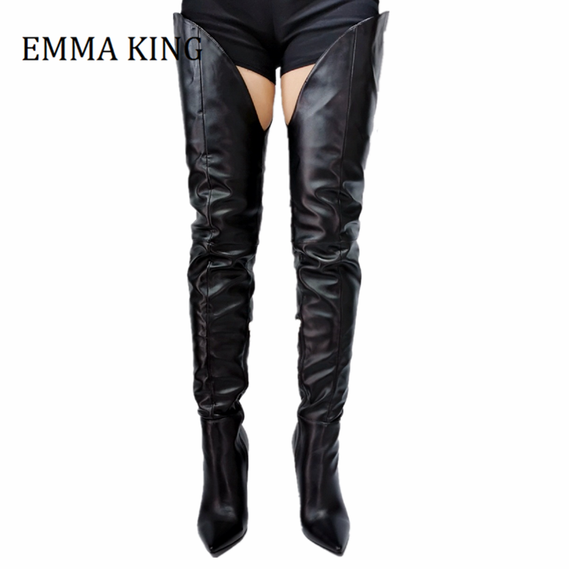 leather crotch boots for sale
