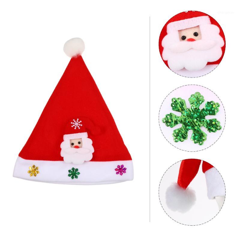 

4Pcs 2 Sets Parent-child Xmas Hats Luminous Kids Xmas Hat Creative Costume Props1