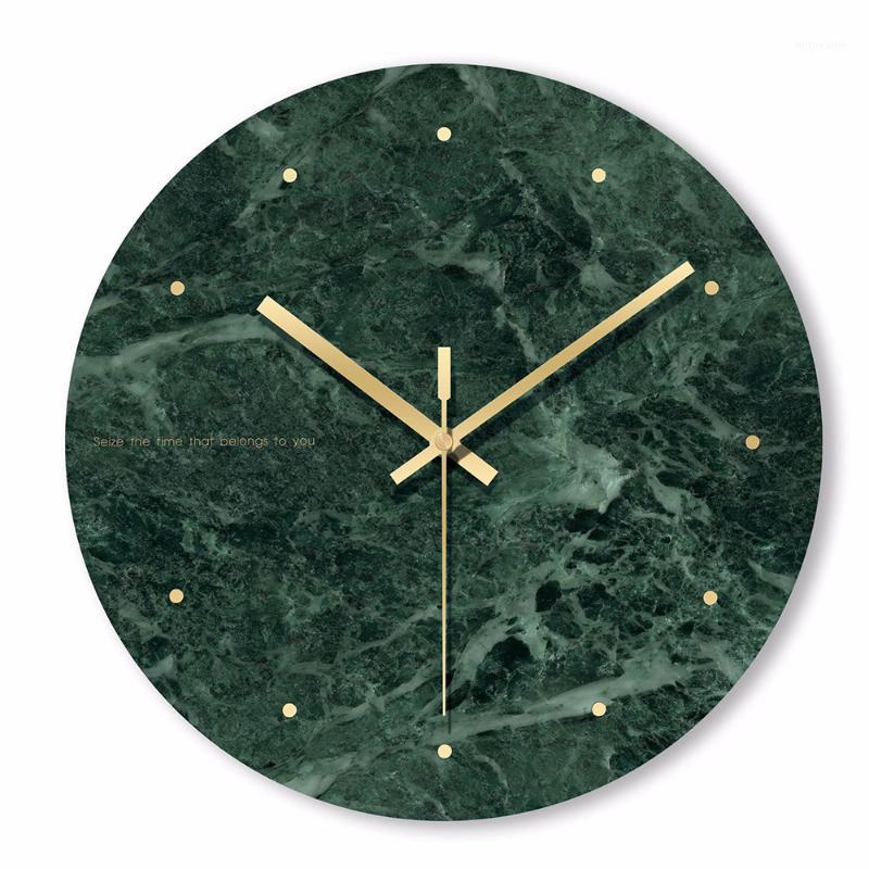

Marble Wall Clock Simple Decorative Creative Nordic Modern Marble Clock Wall for Living Room Kitchen Office Bedroom1