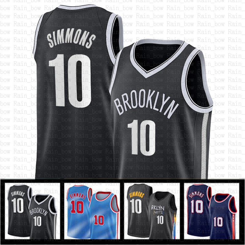 

S-XXL Basketball Jerseys Kyrie 7 Kevin Ben 10 Durant Simmons 11 72 Biggie Irving Jersey 75th anniversary City Men's Shirts Brooklyn''Nets''Men, 2021 jersey