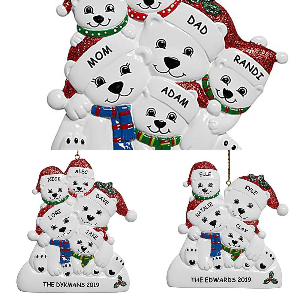

Christmas Party 2020 Decor Gift Santa Claus Personalized Hanging Ornament Survivor Family Xmas Tree Pendant Diy Names Pendants MZTR