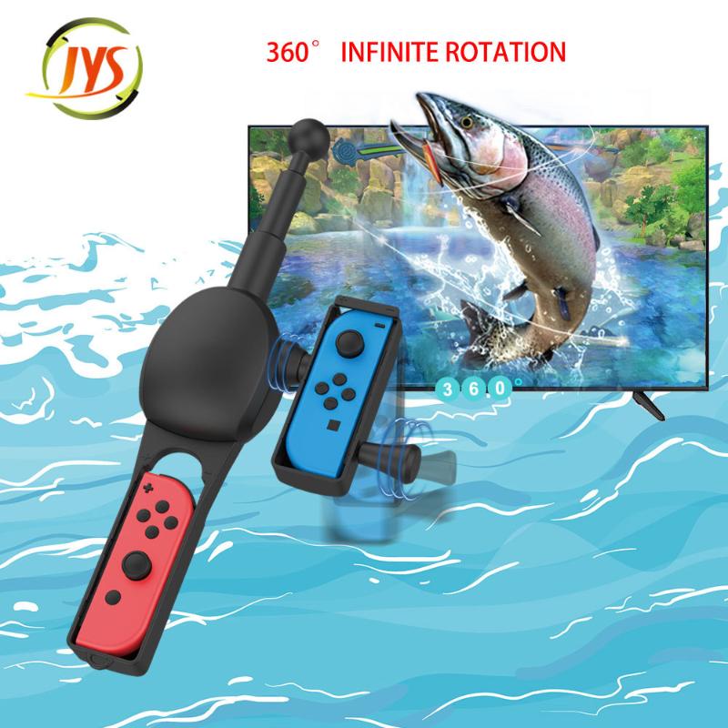 

Fishing Game Kit Fishing Handle Rod For Switch JoyCon Spirits Easy Use Need to put your two Joy-con 27g3
