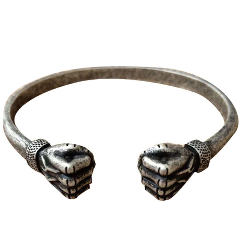 

Shape Wolf Head Fist Bracelet Viking Magic Dragon Animal Men Jewelry Wristband Cuff Bracelets