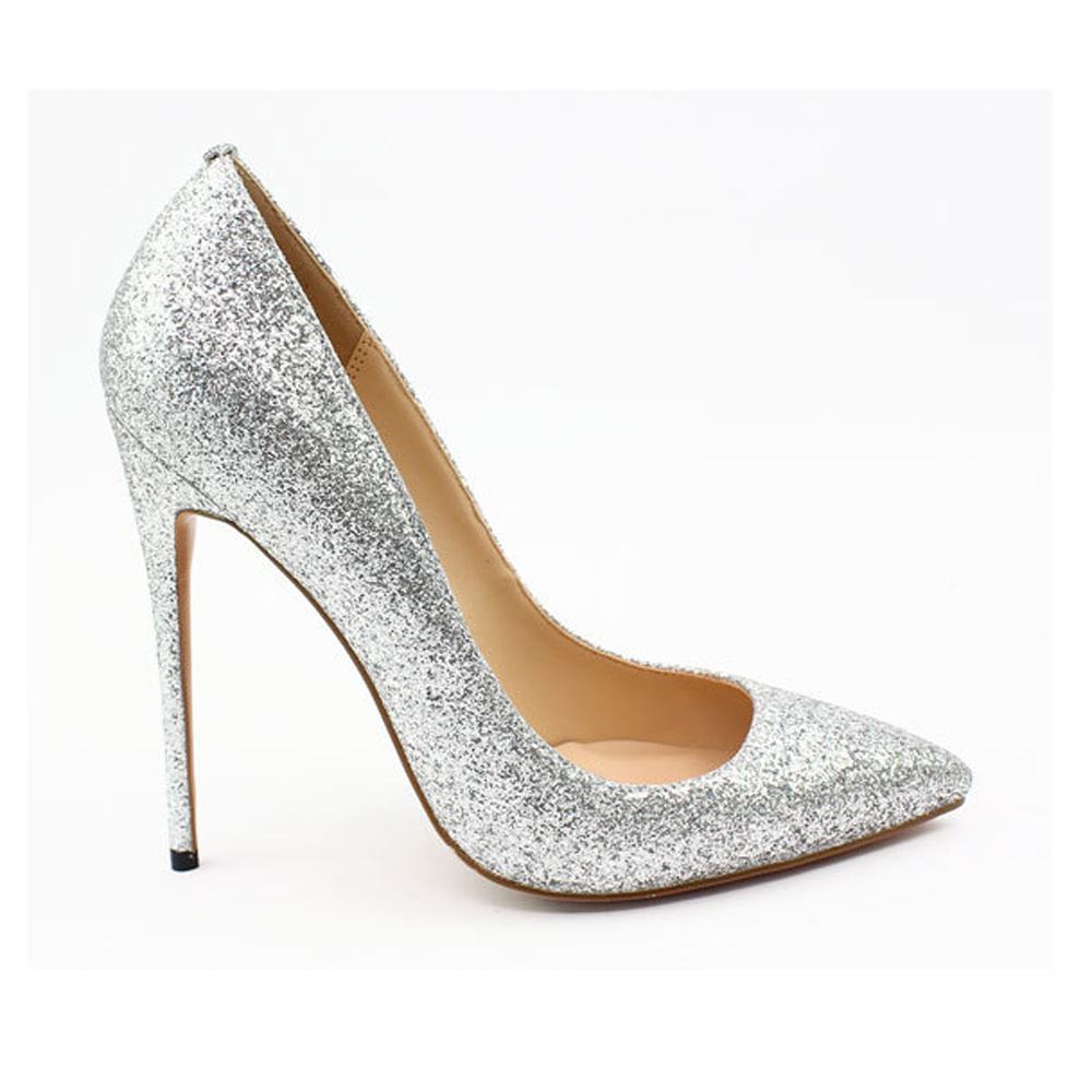 

2021 The New Woman Glitter to Sexy Toe Shoes Stiletto High Heels Ladies Wedding Size Us4-15 Fgva, Gold