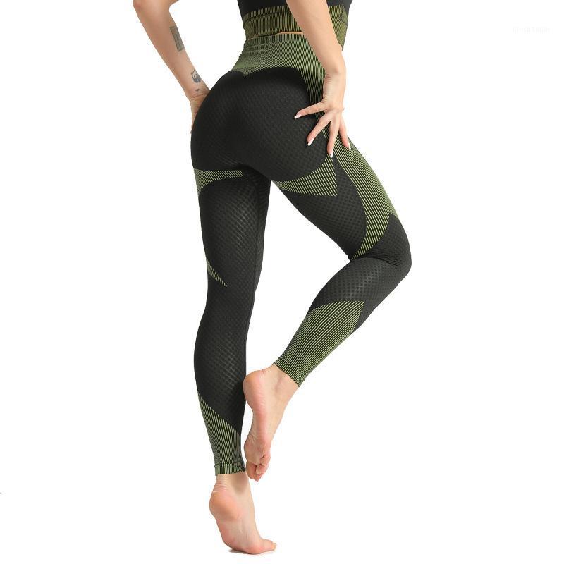 

Sexy Seamless Patchwork Yoga Pants Women Elastic Push Up Gym Legging Solid High Waist Fitness Sport Leggings Female Tights1, Yp0071-1