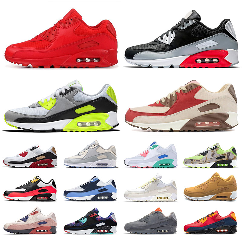 

Wholesale 90s Trainers Mens Womens Running Shoes Triple Black Infrared White Supernova fashion Sports Sneakers Size 36-45, # 40-46 nyc