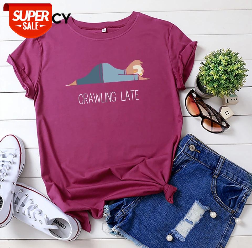 

JFUNCY Plus Size Women Tops 100% Cotton T-shirt Summer Short Sleeve Oversize Tshirt New Print Casual Loose Female Tee Shirts #252U, White