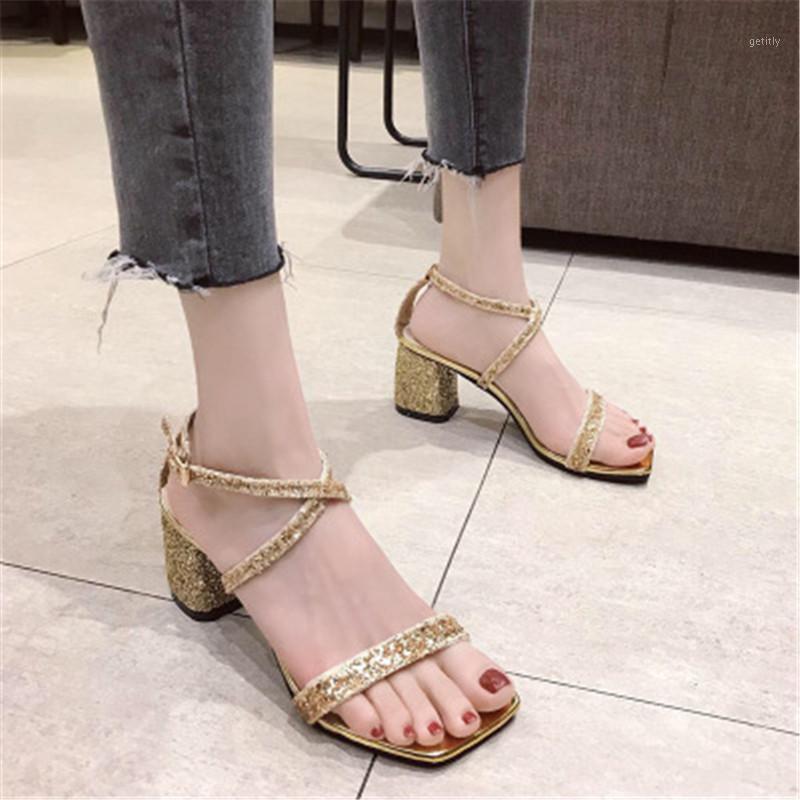 

free ship Gold high heels Women Shoes 2021 hot sell Pumps Women Shoes peep toe 5CM Low Heels Female Wedding Party1