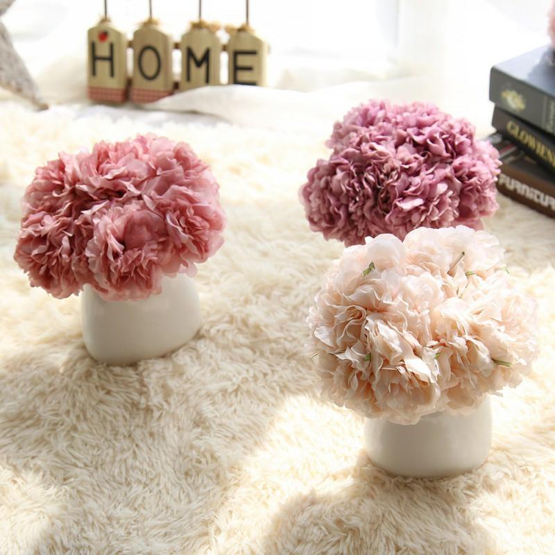 

Fake Flower Bouquet Peony Bouquet Plant Artificial Flower Floral Bouquets Home Decoration Wedding Arrangement Fake J1