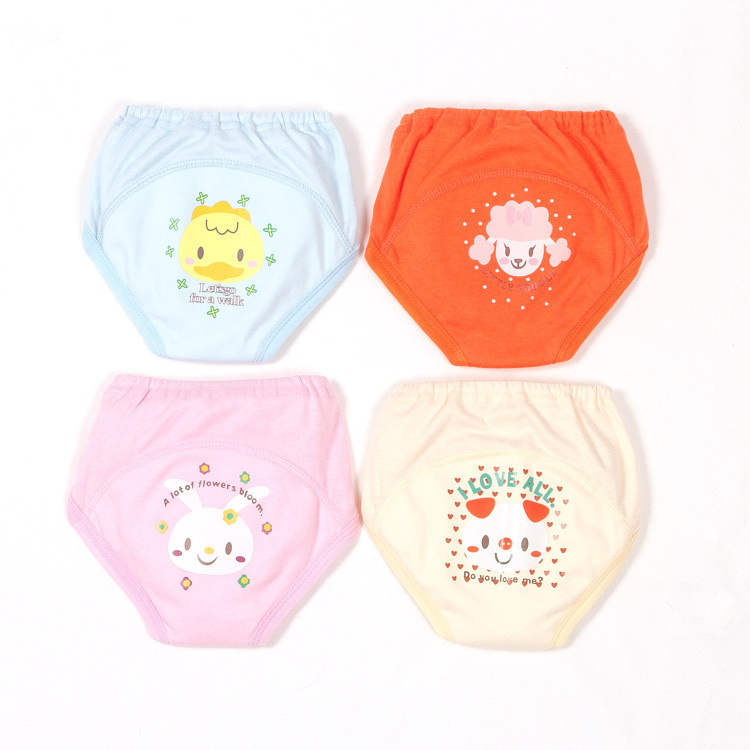 

Baby Cotton Training Pants Panties Baby Cloth Diapers Reusable Cloth Diaper Nappies Washable Infants Children Underwear Nappy Changing, Mixcolor