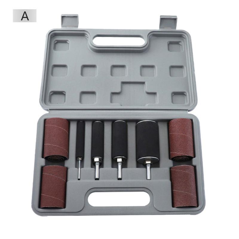 

Sanding Belt Drum Kit 80 or 120 Grit Sandpaper Long/Short Sander With Spindle Sander Sleeves Rotary Tools for Woodworking