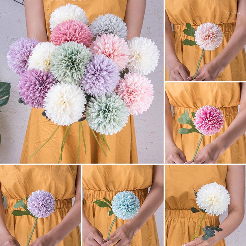 

SOLEDI Floral Decor Fashion Handmade Artificial Flower Women Office Party Lovely Silk Flower Kitchen Flowers Wedding Bouquet1, White