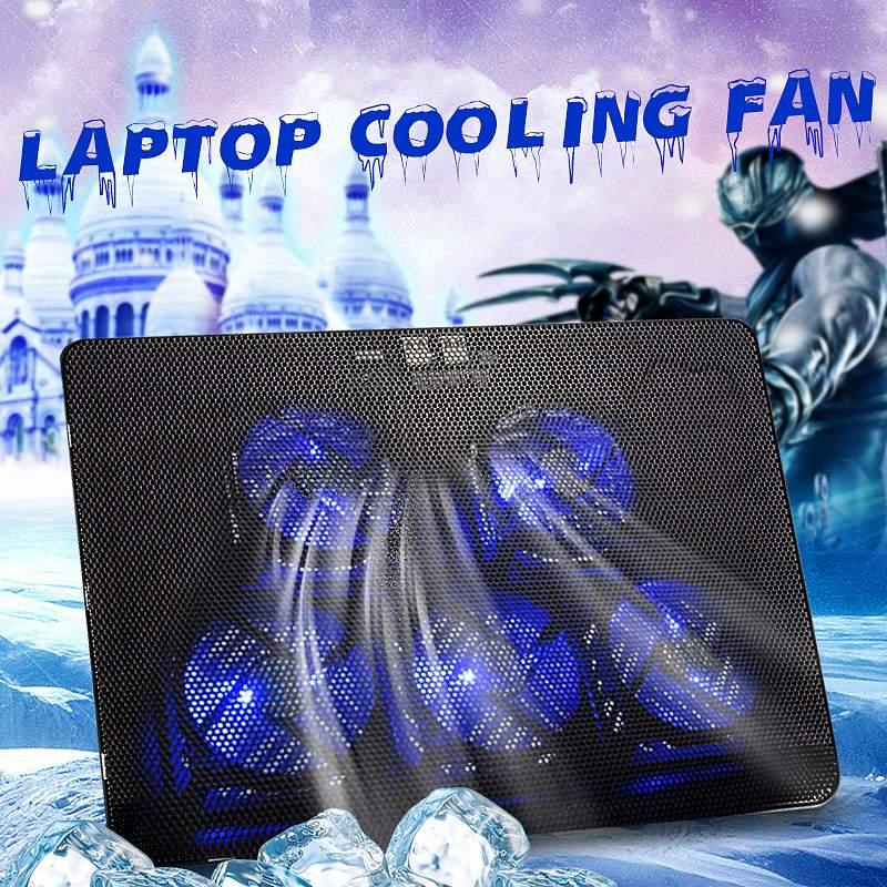 

Laptop Cooler Gaming Laptop Cooling Pad Silent Stand with 5 Cooling Fan and 2 USB Ports for 14 15 17inch Notebook