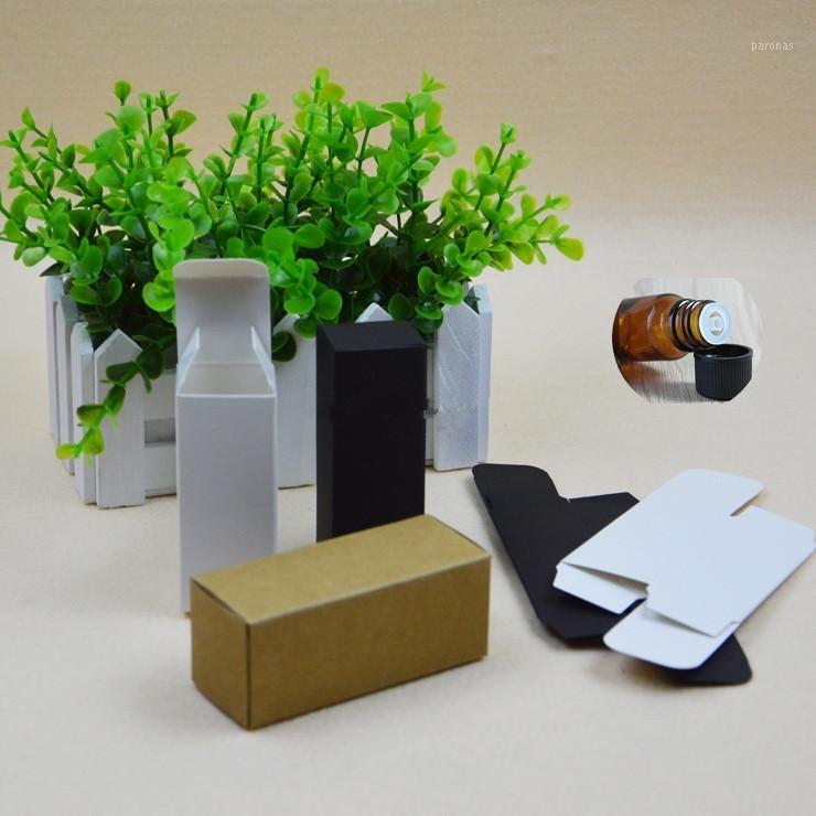 

100pcs Small brown Boxes, 3*3*14CM Kraft Paper Cosmetics Box for tube/face mask/Essential oil, Eyeliner/mascara Case Packages1