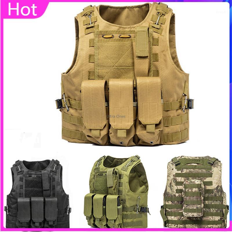 

Tactical Vest Hunting Gear Plate Carrier Army Vests Men Shooting Paintball Cs Wargame Sports Vests1, Black