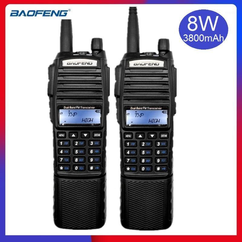 

2PCS Walkie Talkie 10KM BAOFENG UV-82 8W Ham Radio Station vhf uhf UV82 3800mAh CB Radio Transceiver UV 82 plus Long Antenna1