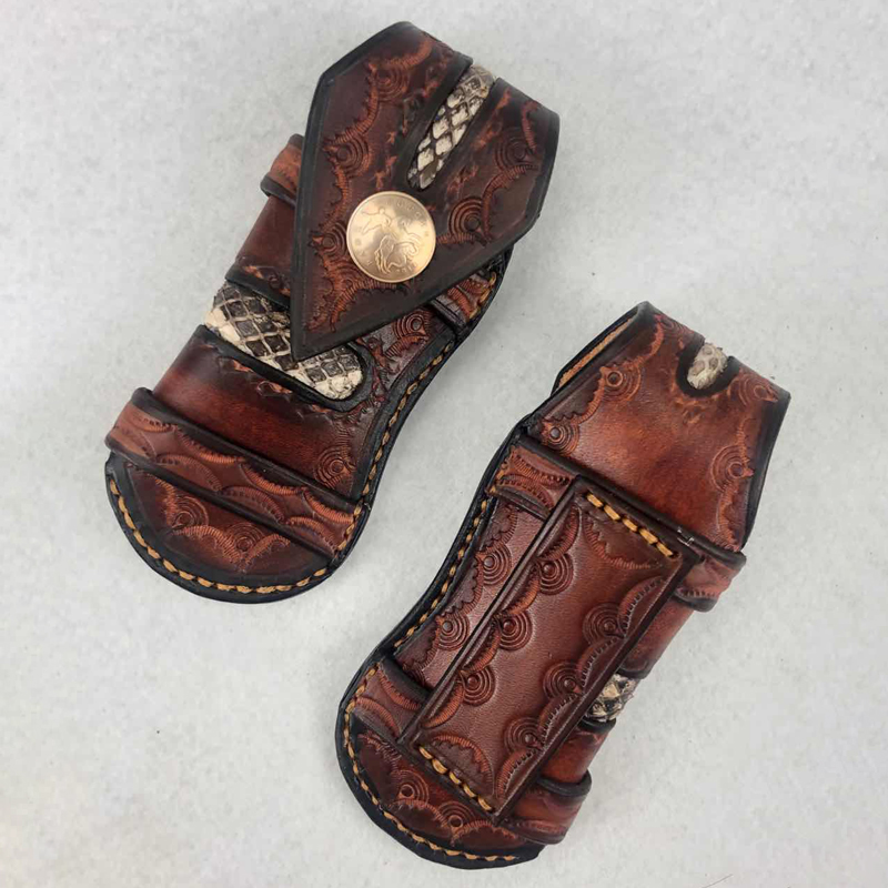 

Folding scabbard outdoor hunting knife bag leather folding pliers EDC military tactical scabbard bag small bag