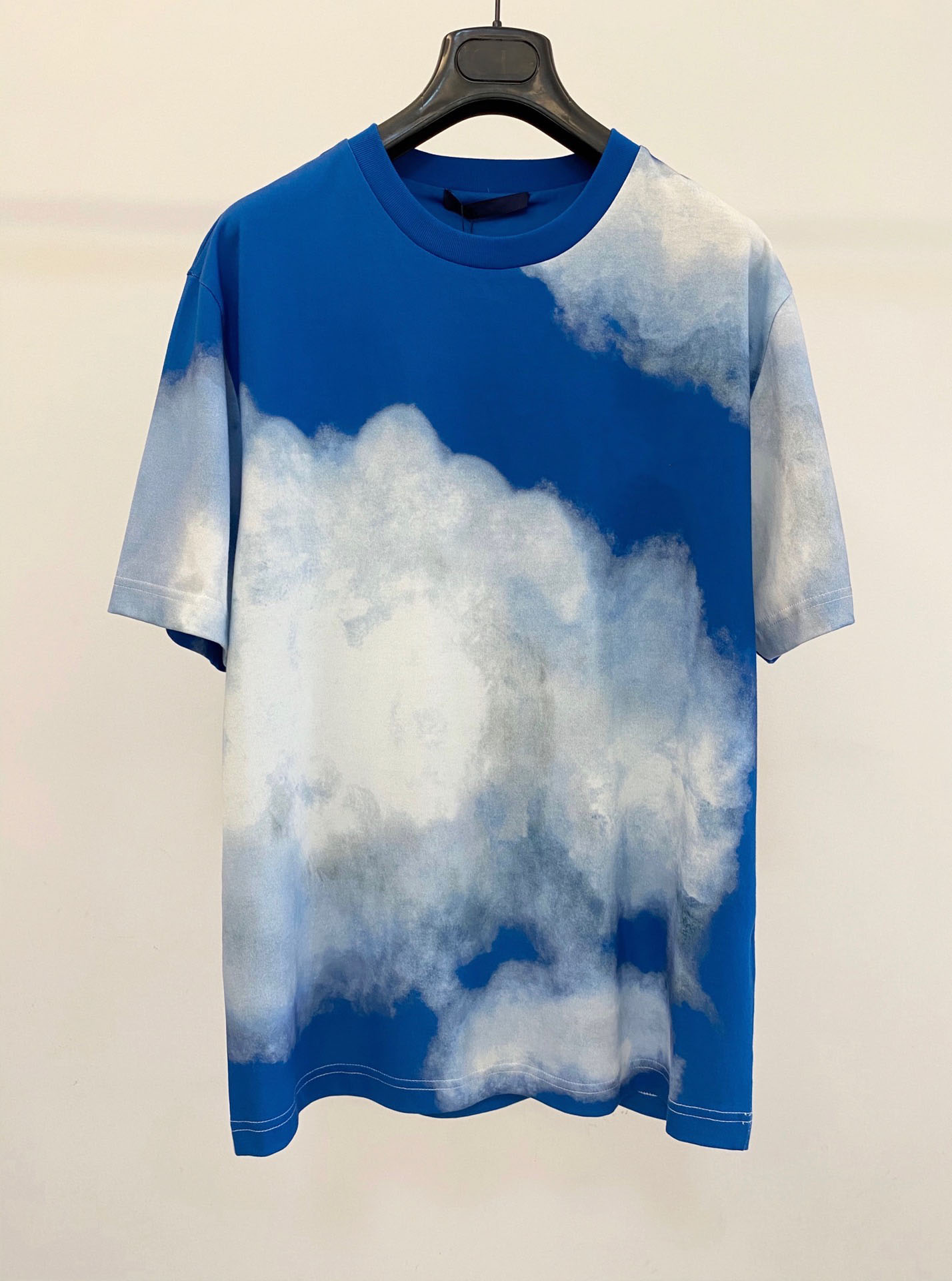 

20SS top version sky Paris t-shirt casual fashion man and woman shirts, Blue
