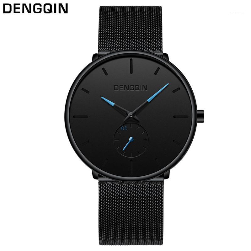 

Men's Watch 2018 New Dengqin Women Men Stainless Steel Watch Quartz Bracelet Wrist Watches montre relogio1, Bronze