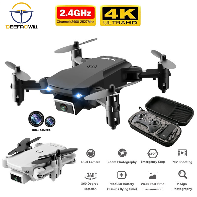 

2020 new mini RC drone 4K HD camera WiFi Fpv air pressure altitude maintenance 15 minutes battery life foldable Quadcopter toy, No camera 1b
