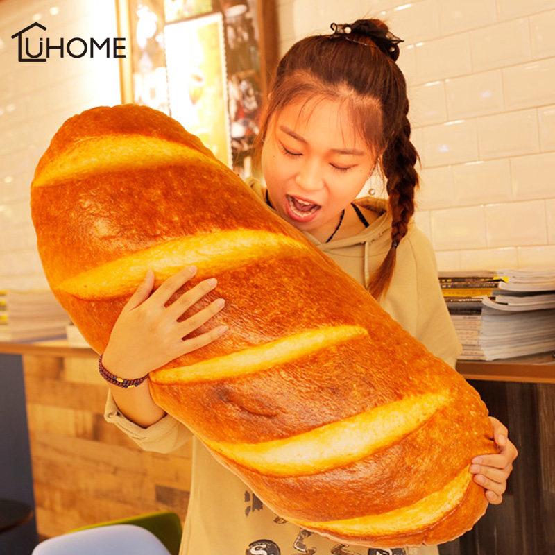 

60/80/100cm 3D Long Bread Pillows Simulation Plush Toys Pillow Home Decoration Backrest Cushion Birthday Kids Gifts, Butter bread