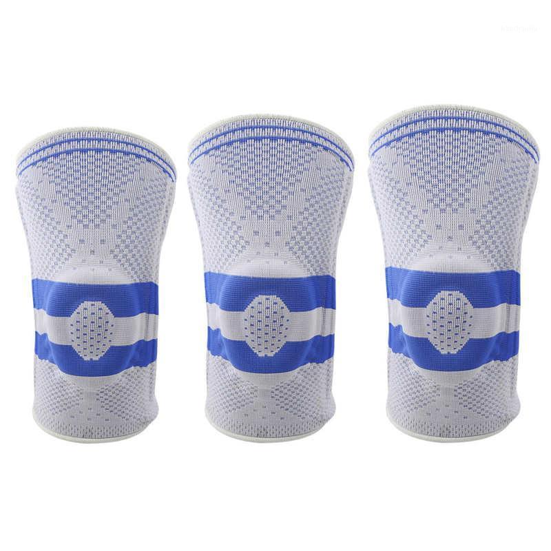 

Knee Brace Knee Compression Sleeve Outdoor Silicone Anti-Collision Support Support Brace Sports Kneepad Elastic1, As pic