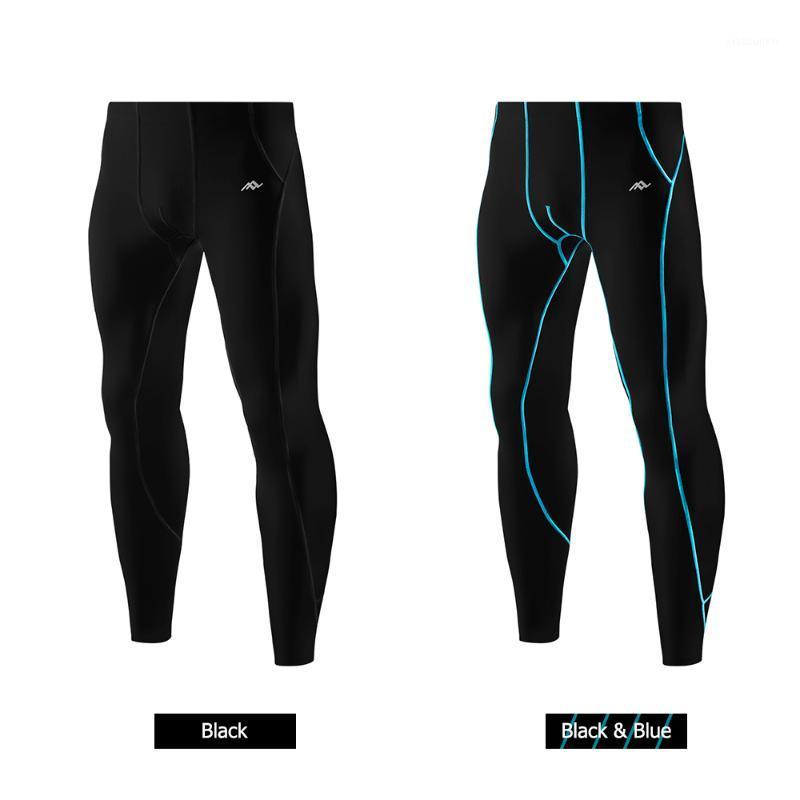 

2020 Sportswear Men' Compression Trouserselastic Fitness Workout Pants Quick Dry Skin Tights Sports Running Long Pants1, Black