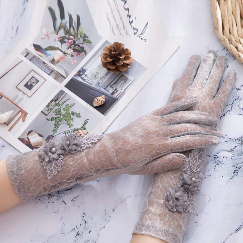 

Outdoor UV-proof cycling screen show party home lace gloves