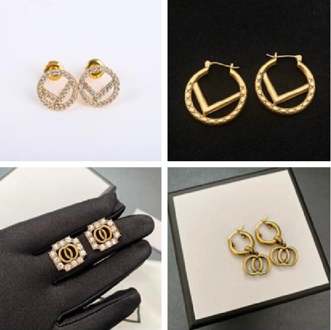 

Women Brand Letters Stud Earrings New Arrival Extravagant Jewelry Stainless Steel Silver Earring Ear Hook