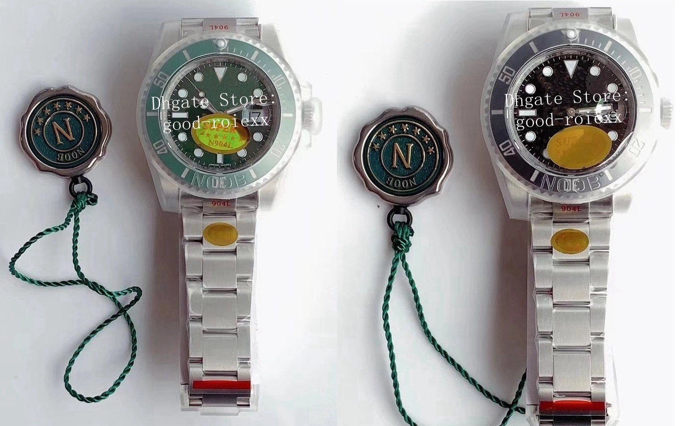 

Mens V11 Version KIF Shock Black Green Ceramic Automatic Cal.3135 Eta Watch 904L Steel NoobF Dive 116610 Men Waterproof Youth Sport Watches, Box