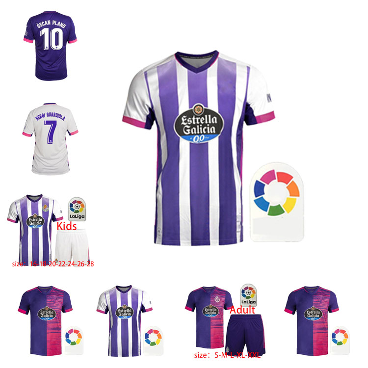 

2021 Real Valladolid soccer jersey 20 21 FEDE S. R. Alcaraz oo Sergi Guardiola Ãscar Plano camisetas de fÃºtbol Adult + Kids Kit FOOTBALL SHIRTS, Black;yellow