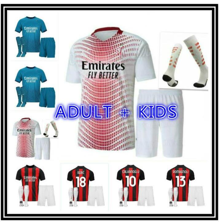

IBRAHIMOVIC THEO MANDZUKIC 20 21 AC milan soccer jersey 2020 2021 football inter jersey shirt kids set LUKAKU LAUTARO ERIKSEN TONALI BRAHIM, Wine red