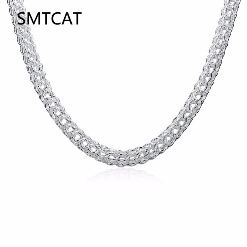 wide silver choker necklace