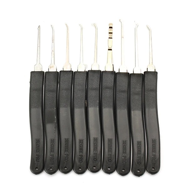 

9 pcs pick lock tool set with 2 transmission gear locksmith tool door lock opener