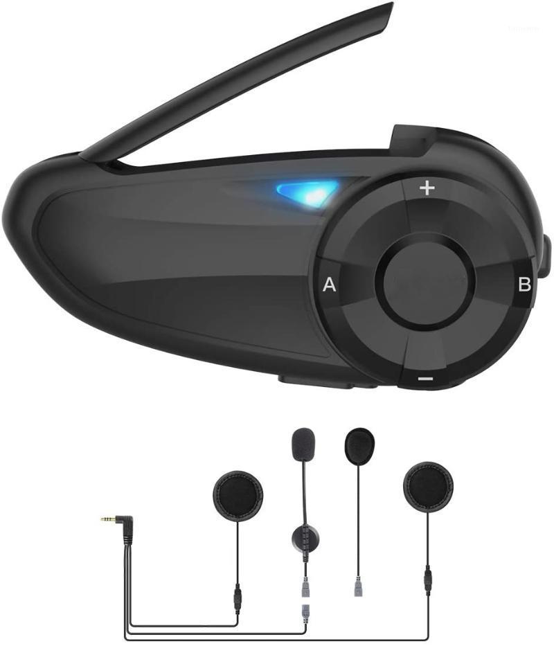 

Motorbike Intercom, Motorcycle Bluetooth Headset Communication System with Bluetooth 5.0, FM, IP67, GPS, CVC Noise Reduction1, Black
