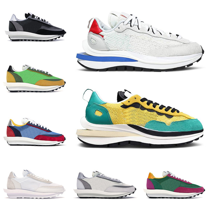

2021 VaporWaffle LD Waffle men women running shoes trainers Sail Game Royal White Nylon String Villain Red mens outdoor sports sneakers, Triple black