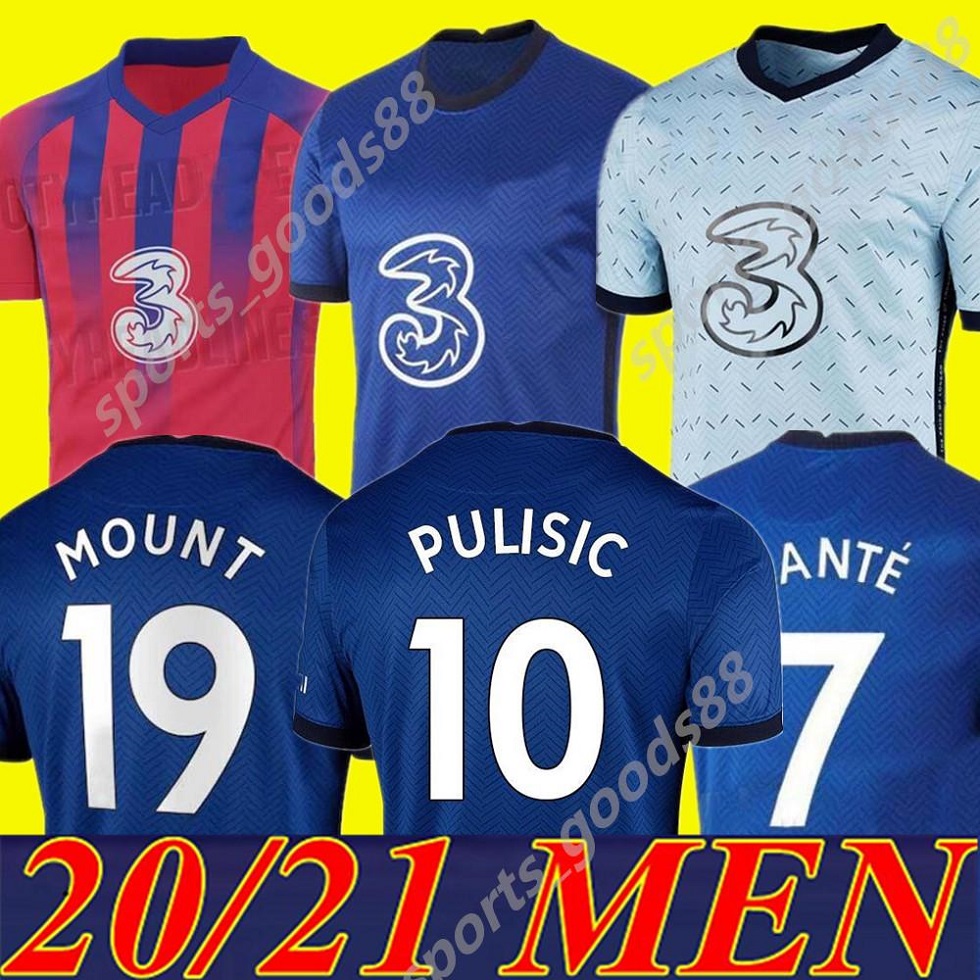 

NEW Thailand 20 21 ABRAHAM WERNER HAVERTZ CHILWELL ZIYECH Soccer Jerseys 2020 2021 PULISIC Football Shirt KANTE MOUNT Men sets tops