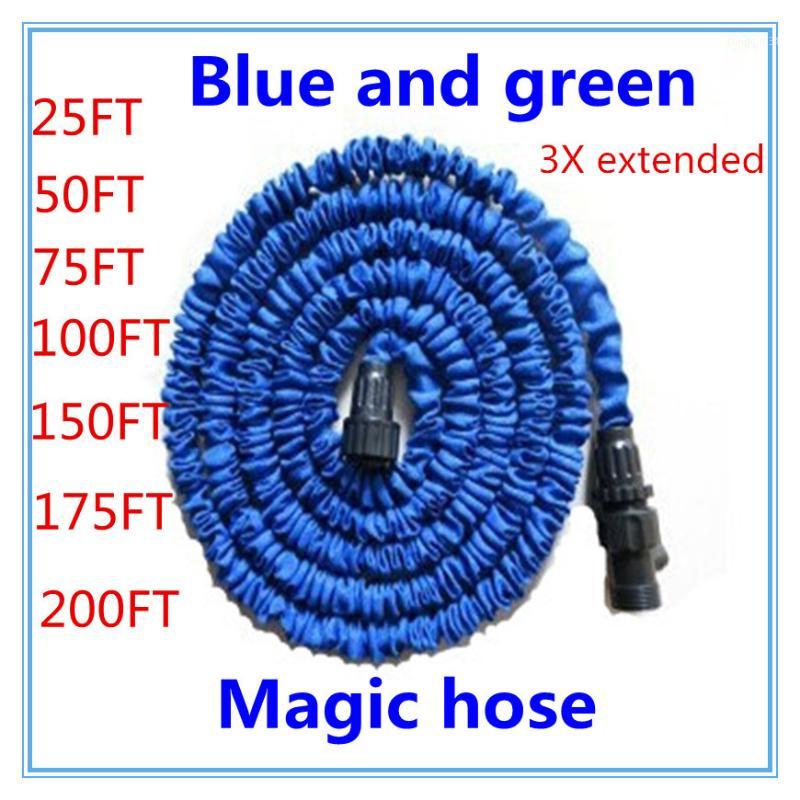 

Free shipping 25-200FT Garden hose with expandable water hose blue green Garden Water connector EU/US [There is no spray]1