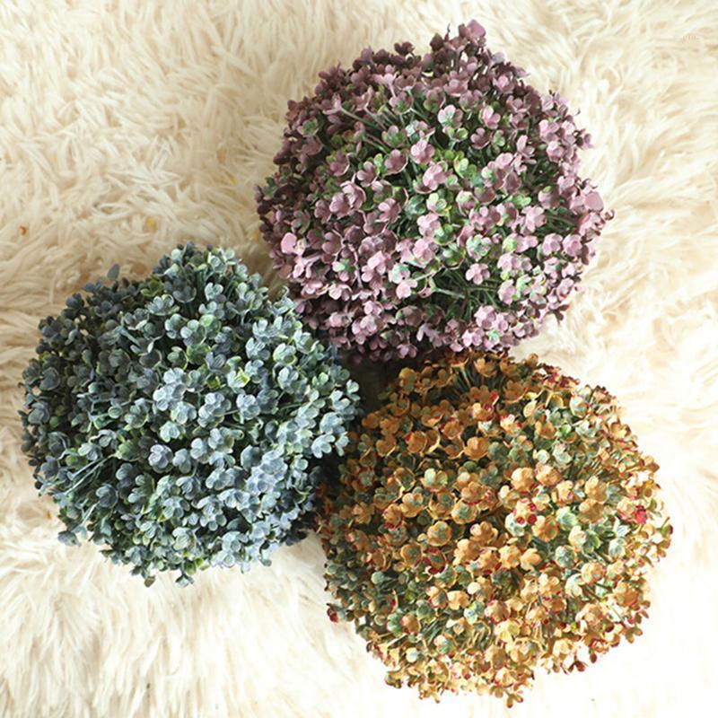 

Artificial Grass Ball Home Garden Wedding Party Decoration Simulate Plastic Green Leave Balls1