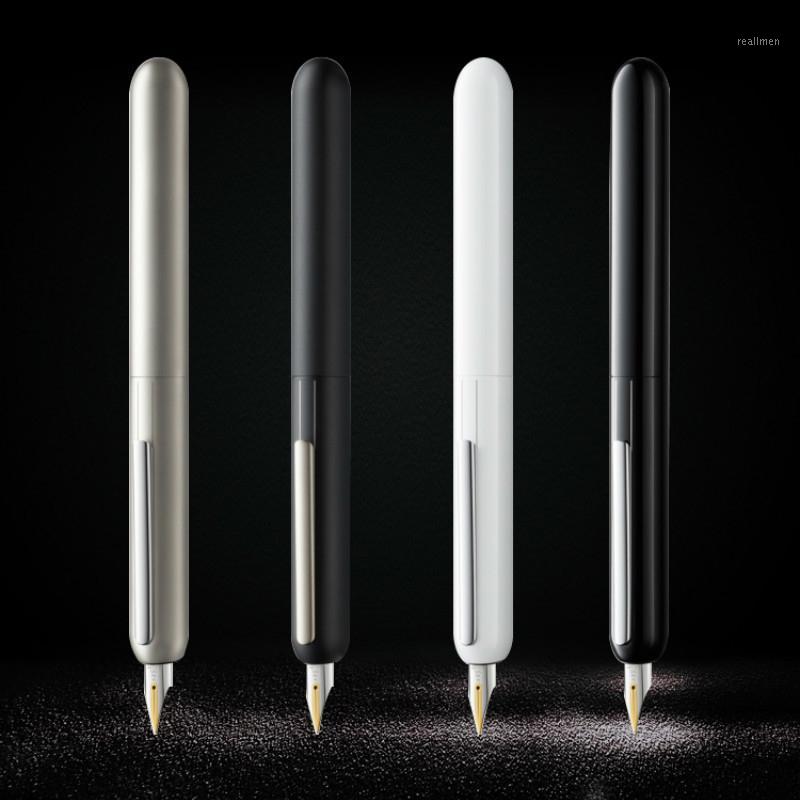 

Red Dot Design Award LM Dialog Focus 3 Fountain Pen Black Titanium 14K Gold Tip Nib Ink Retractable Pens1, 0.5