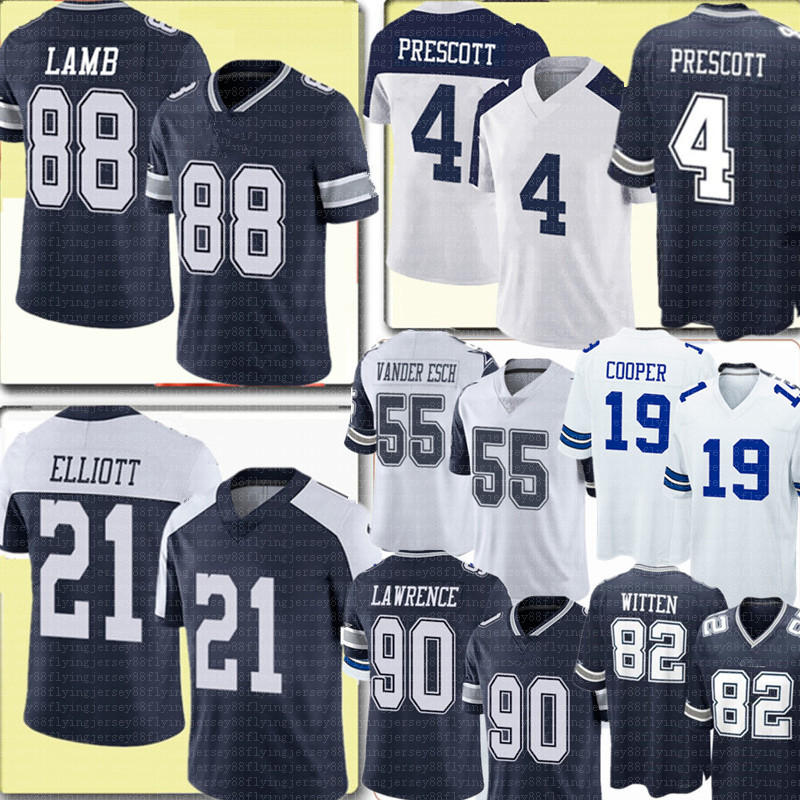 

88 CeeDee Lamb 4 Dak Prescott Jersey Ezekiel Elliott jersey Amari Cooper Leighton Vander Esch Jaylon Smith Jason Witte DeMarcus Lawrence, Jersey {xinkuanzhijing niuzai}