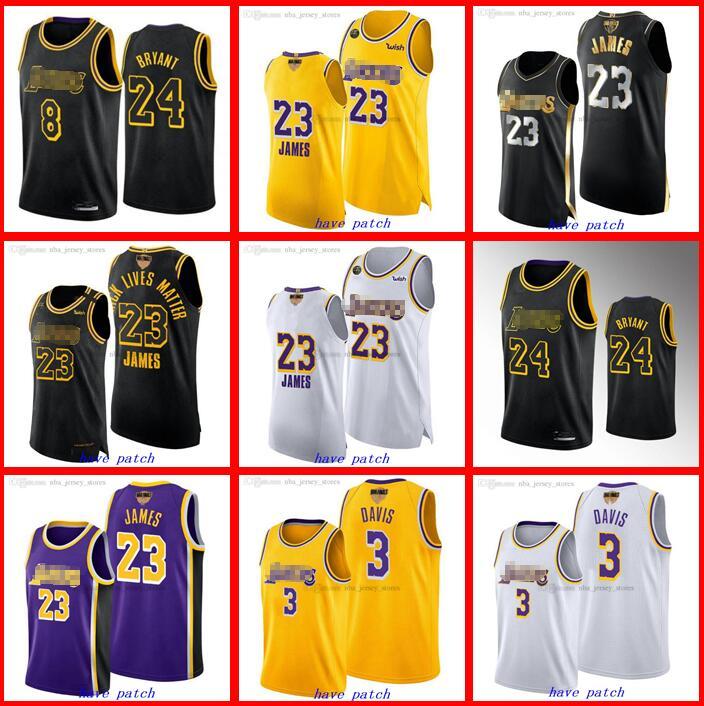 

Custom S-6XL Los Angeles Lakers Kobe Bryant LeBron James Anthony Davis NBA 2020 Finals Black Mamba Jersey, Black;red