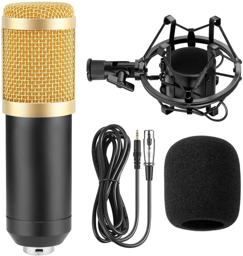 

BM-800 Professional Vocal Condenser Microphone for Studio Recording & Broadcasting Karaoke Artifact Gaming Podcast Live Show