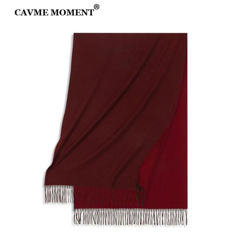 

Scarves CAVME 100% Cashmere Scarf Unisex Double Face Winter Ladies Long Wraps Shawls 70*200cm 335g CUSTOM LETTERS