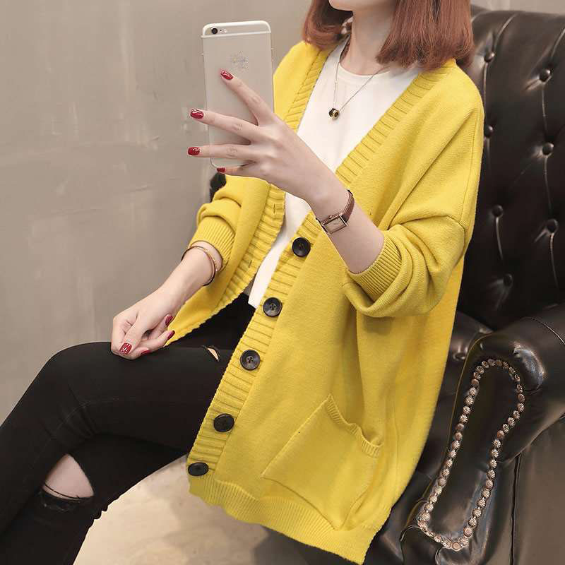 

2021 New Spring Autumn with Pockets Sleeve Women's Mesh Tops Plus Black Size Cardigan Mujer 7G6A, Multiple