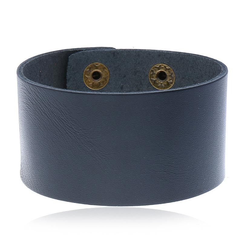 

Explosive accessories simple retro punk style leather bracelet