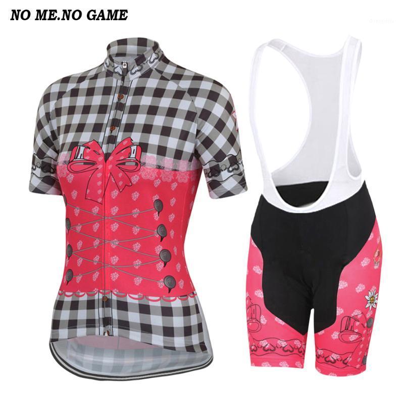 

Summer HOT women road cycling jersey bib set bike clothing wear GEL breathable Pad riding clothes girl ropa ciclismo mujer1, Women jersey