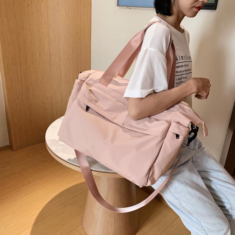 

Fitness Yoga Pack Pink Large Weekend Travel Duffle Bag for Women Sports Gym Bag Accessories Men Training Fitness Blosa